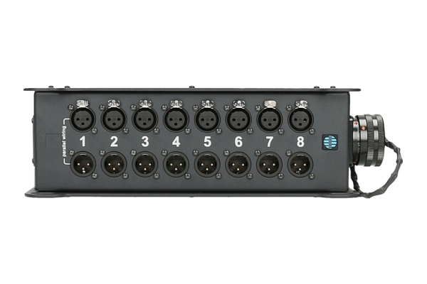 TrussLink 8x XLR 3p F||M - RMP 25p M8-channel - single ground TrussLink 8x XLR 3p F||M - RMP 25p M8-channel - single ground